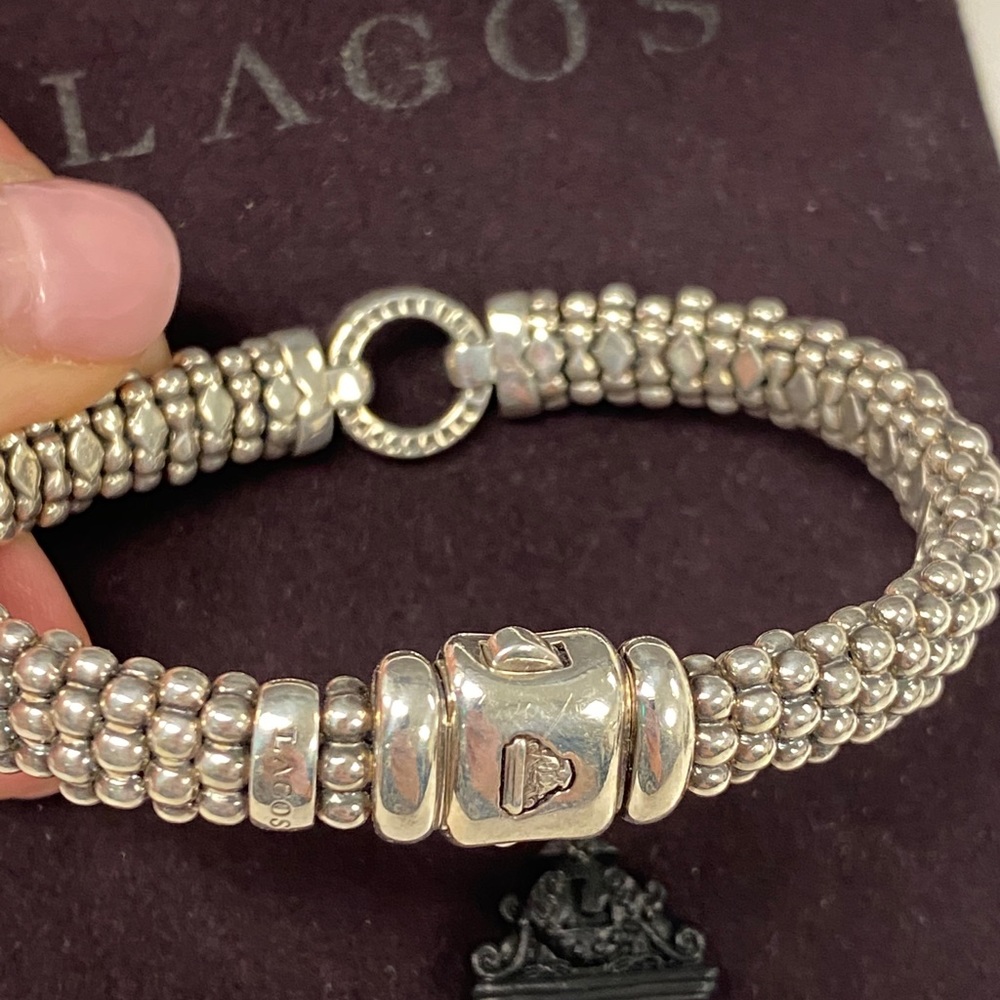 ๐SOLD๐ Lagos Enzo Sterling Silver Bracelet - Picture 5 of 6